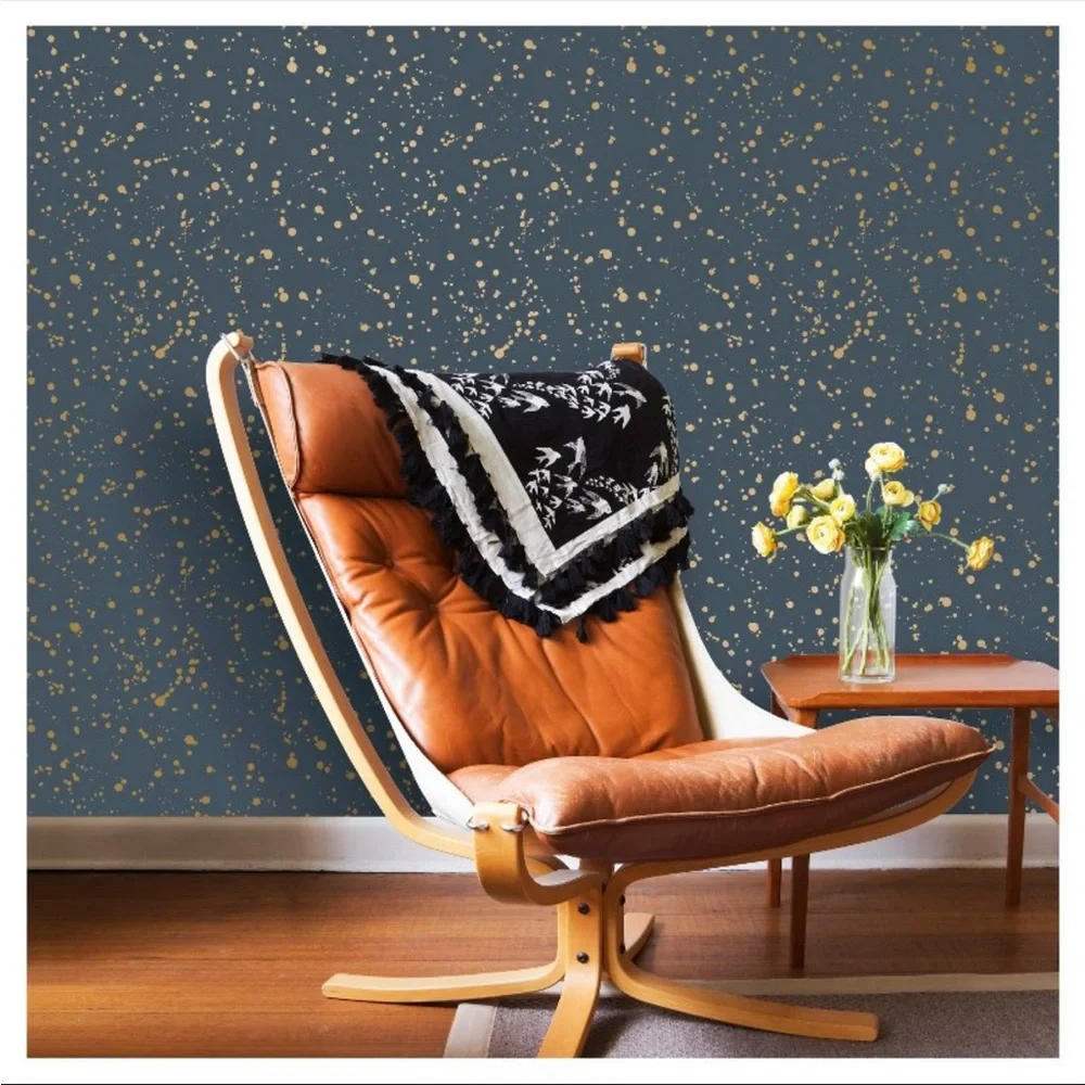 New Celestial‎ Peel & Stick Wallpaper Navy/Gold - Opalhouse